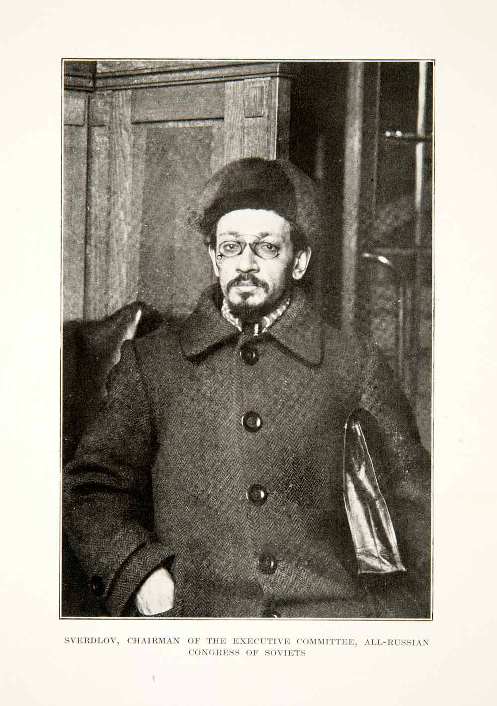 1920 Print Yakov Sverdlov Bolshevik Russia Revolutionary Soviet Union XEN9