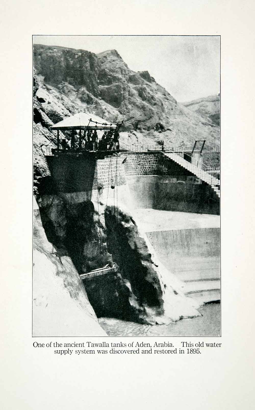 1923 Print Cisterns Tawila Tanks Aden Yemen Wadi Valley Coghlan Stucco XGAB4