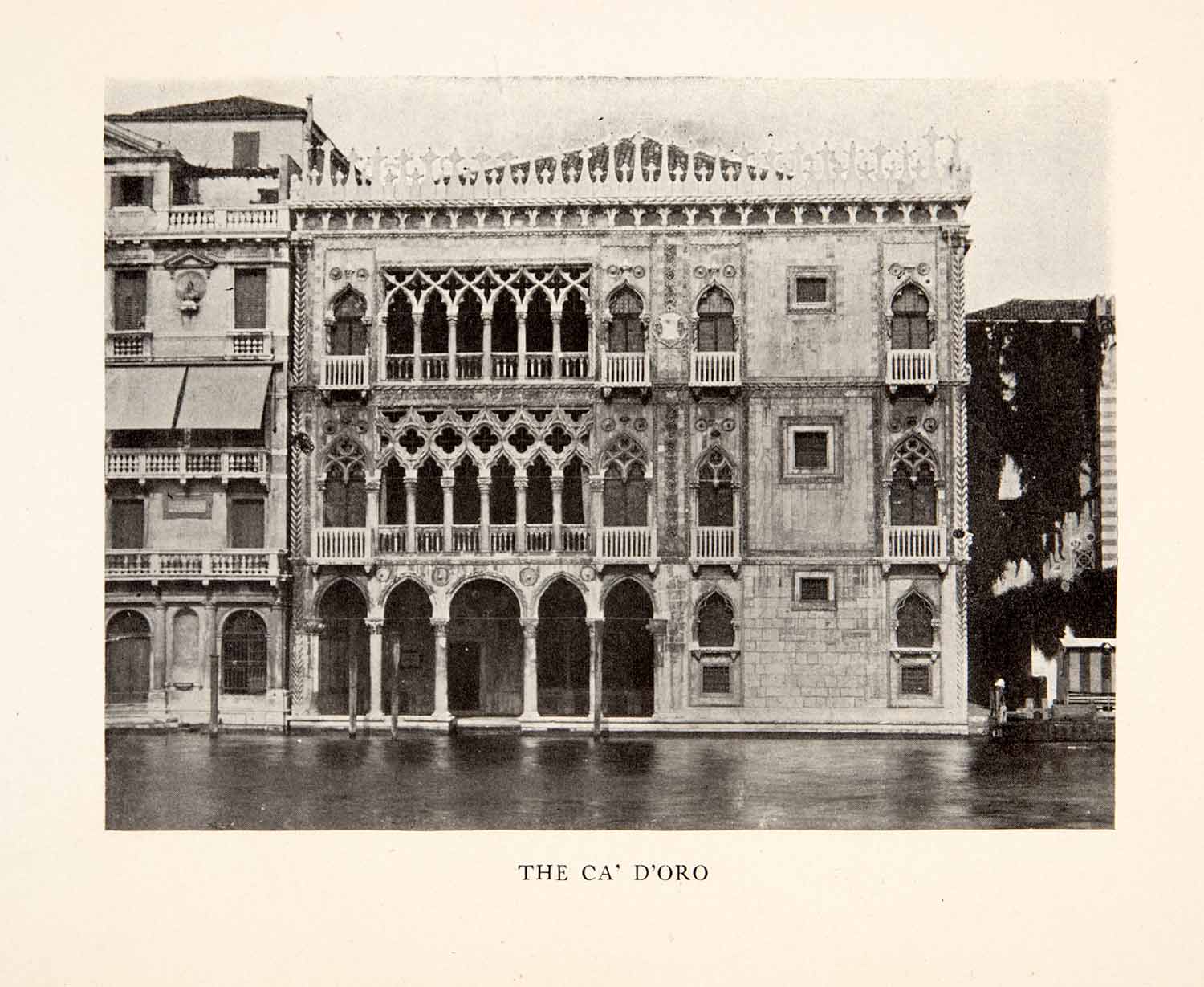 1905 Print Ca d Oro Palazzo Santa Sofia Palace Grand Canal Venice Italy  XGAB8