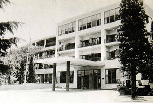 1952 Rotogravure Gora Hotel Hakone Entrance Japan Conservatory Exterior XGBD4