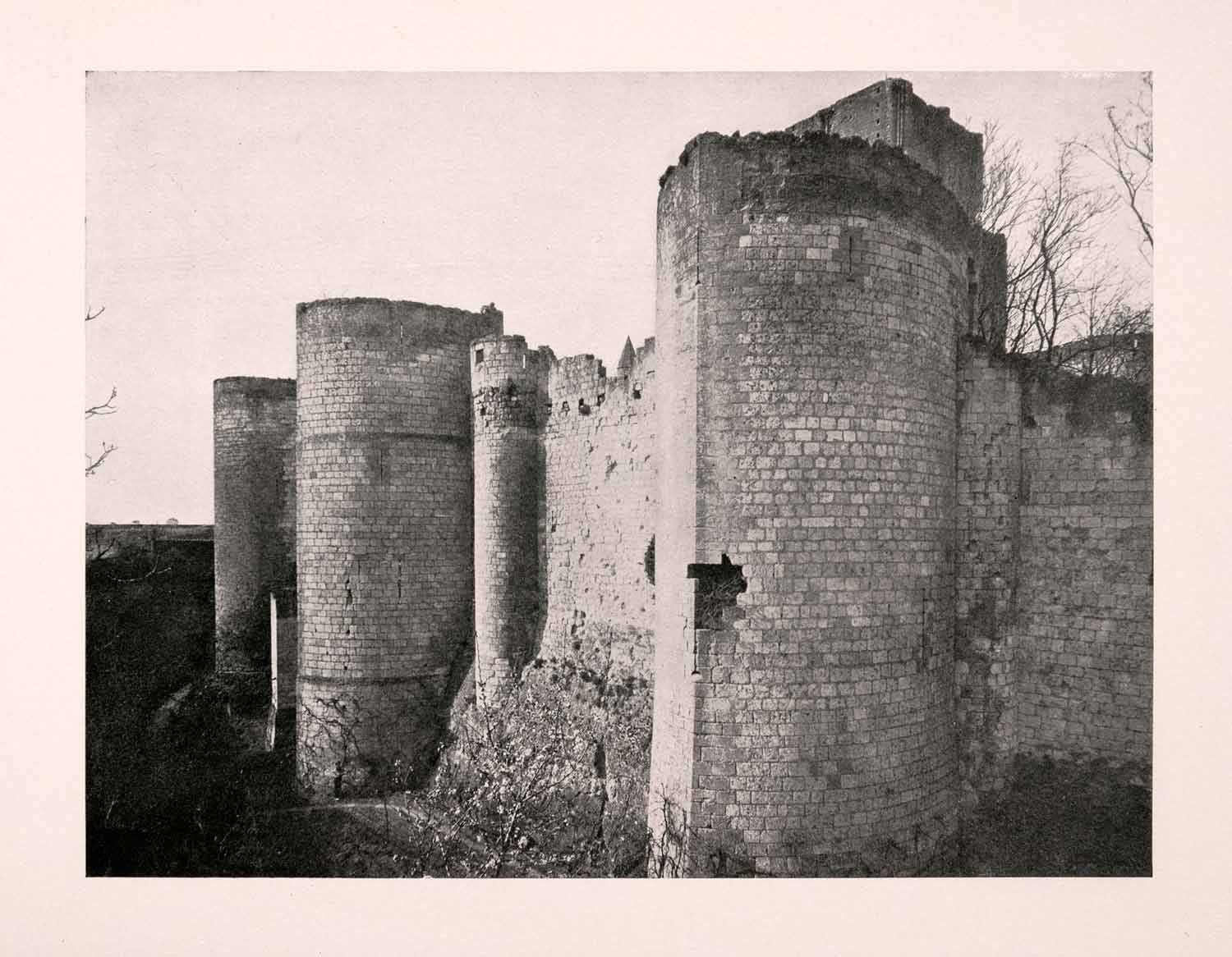 1906 Print Tour a Bec Loches France Medieval Castle Towers Ruler Fulk XGDA4