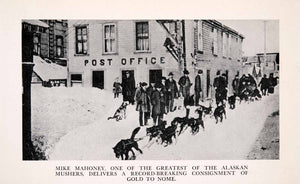 1943 Halftone Print Klondike Mike Mahoney Alaska Musher Dog Sled Nome Race XGEA8