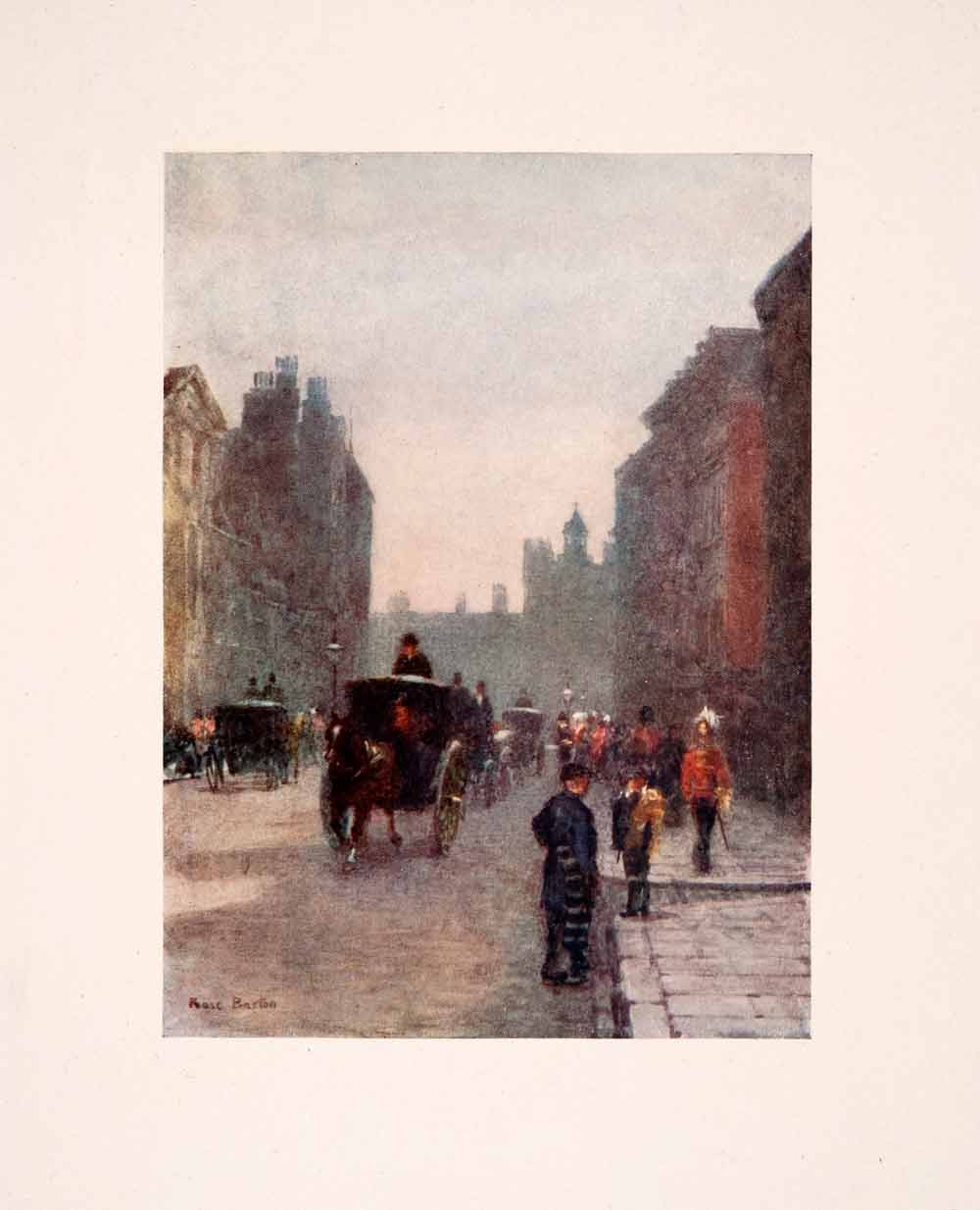 1910 Print St James Street Scene Levee Day Costume London England Soldier XGFA6