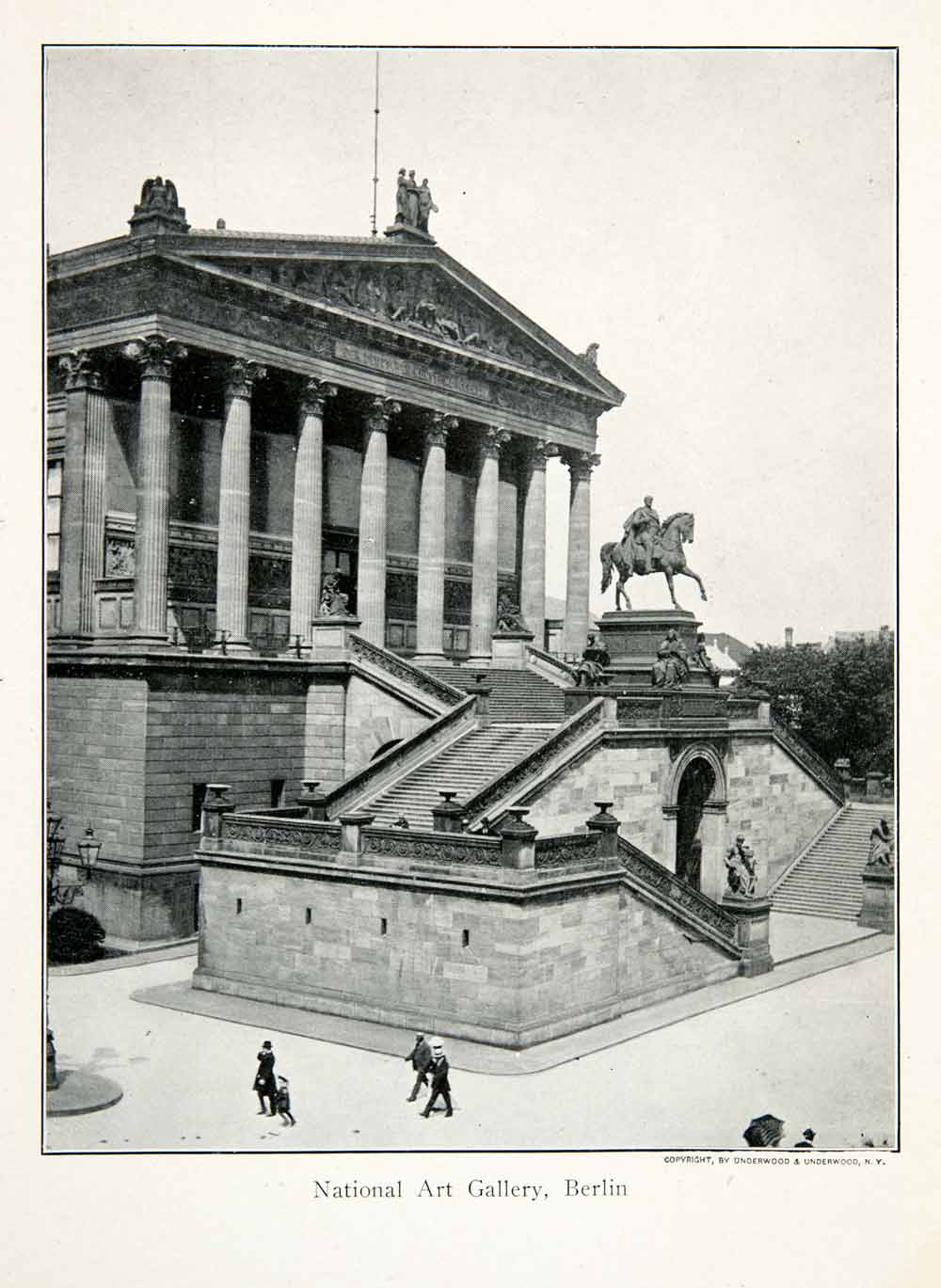 1911 Print Germany Berlin National Art Gallery Museum UNESCO Architecture XGFB8