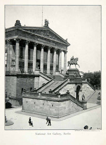 1911 Print Germany Berlin National Art Gallery Museum UNESCO Architecture XGFB8