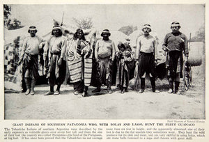 1938 Print Portrait Tehuelche Indigenous Peoples Patagonia Hunters Bola XGGD5