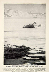 1938 Print Cape Evans Ross Island Antarctica South Pole Robert Falcon XGGD5