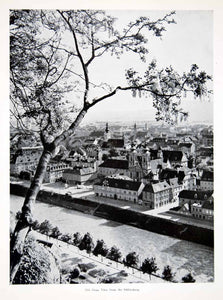 1956 Print Graz View Schlossberg Styria Pietro de Pomis Joseph Hueber XGHC9