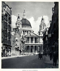 1952 Rotogravure St. Pauls Cathedral London England Architecture Dome XGIC3