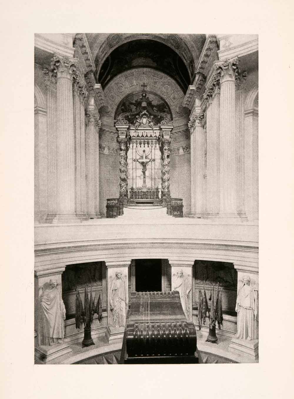 1904 Photogravure Tomb Napoleon Hotel Invalides Historical Monument Paris XGKA7