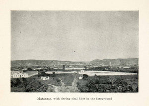 1920 Print Caribbean Cuba Matanzas View Landscape Cityscape Agriculture XGKB1