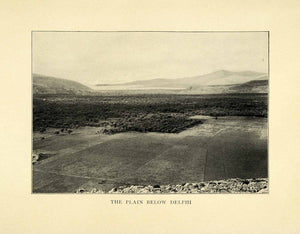 1907 Print Delphi Greece Plain Valley Landscape Historic Image Archaeology XGL8