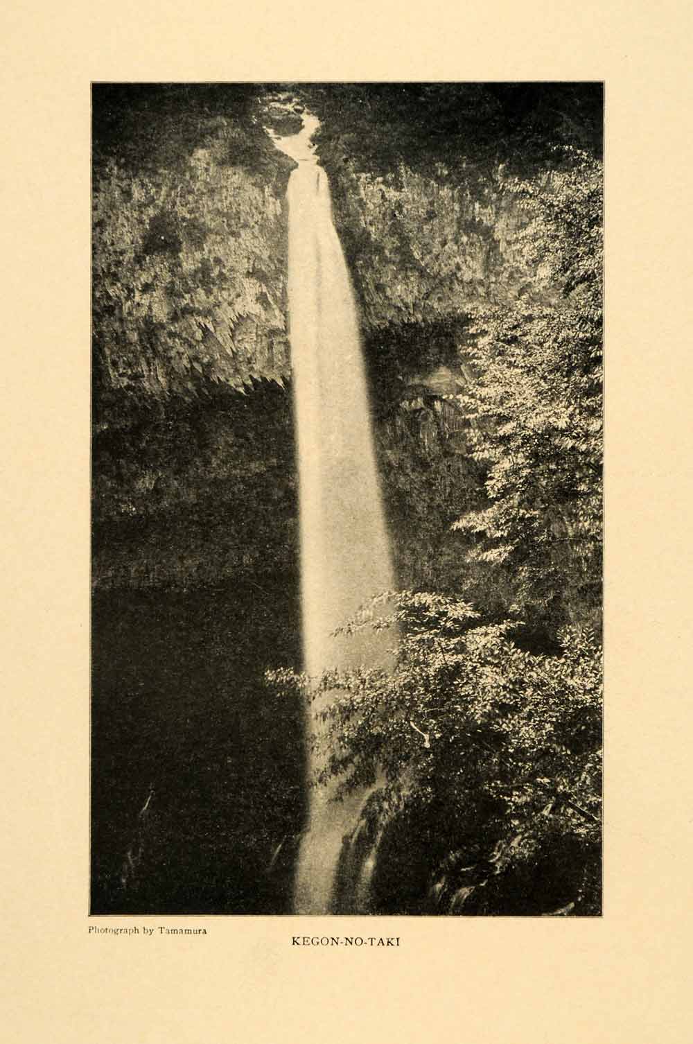 1903 Print Kegon-no-taki Japan Waterfalls Lake Chuzenji Nikko National Park XGM1