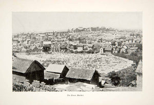 1897 Print Tana Zoma Market Antananarivo City Madagascar Cityscape XGMB5