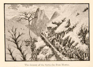 1886 Print Descent Serra Das Boas Mortes Landscape Mountains Road Paved XGMC6