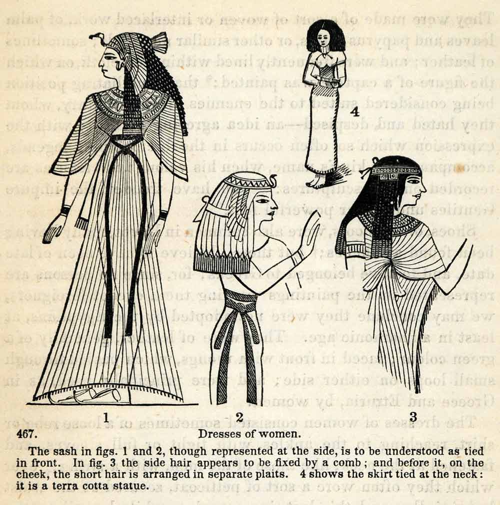 ancient egyptian women costumes