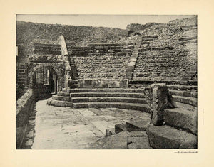 1939 Halftone Print Odeon Small Theatre Pompeii Roman Empire Italy Greek XGR9