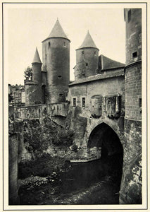 1937 Rotogravures Porte Allemands Medieval City Gate France Eyraud XGRC2