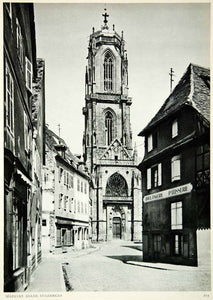 1953 Rotogravure Selestat Eglise St Georges Bas-Rhin Martin Hurlimann XGRC5