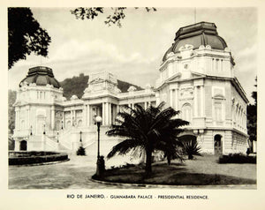 1939 Rotogravure Palacio das Laranjeiras Guinle Residence Governor Brazil XGRC6