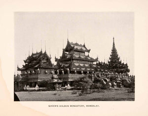 1899 Halftone Print Shwenandaw Kyaung Temple Mya Nan San Kyaw King Mindon XGSA6