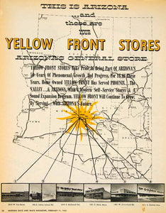 1962 Ad Yellow Front Stores General Arizona Self-Service Home-Owned XGSC4