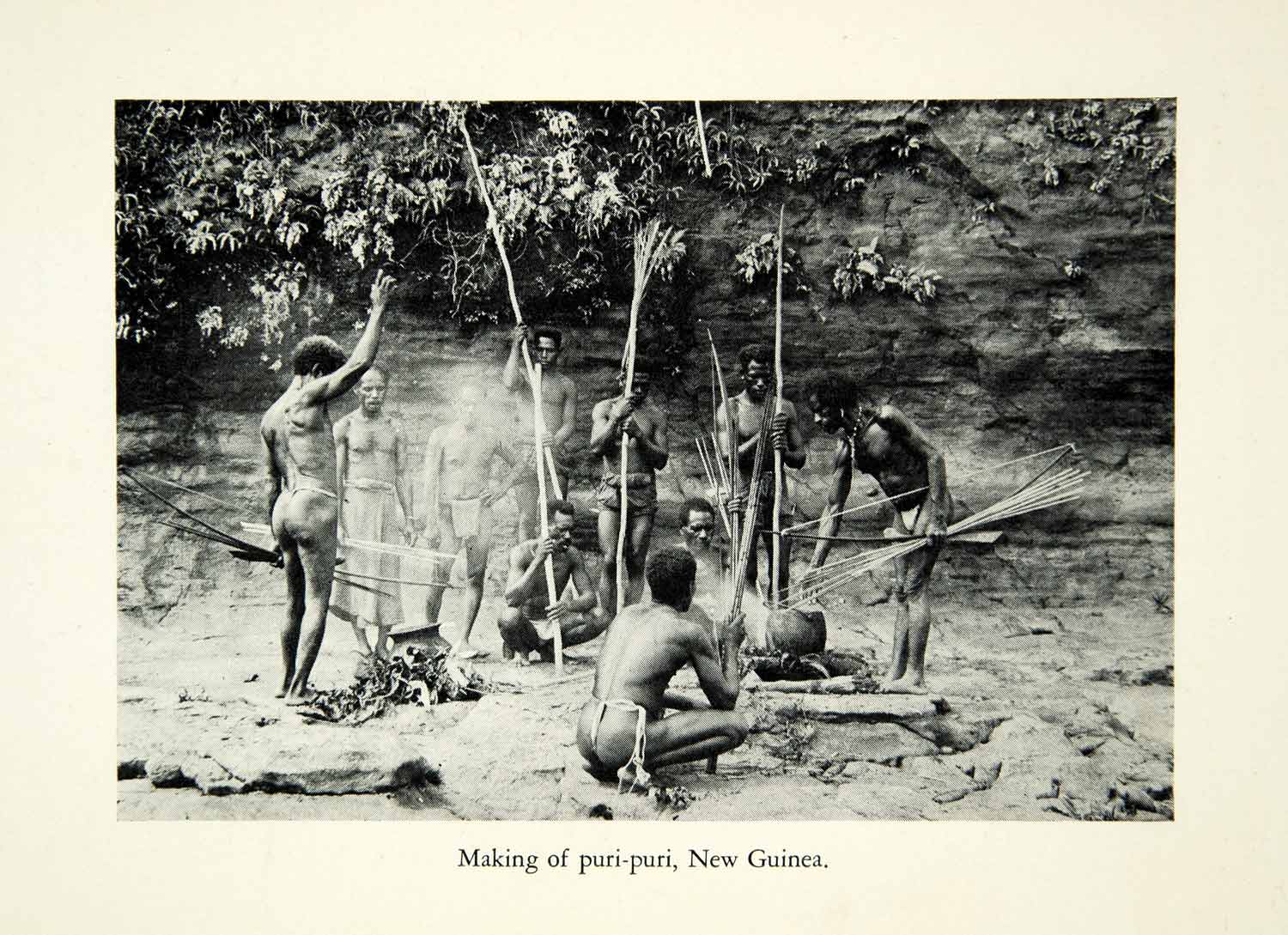 1937 Print Nude Puri Papua New Guinea Tribe Natives Oceania Pacific Asia  XGWC1