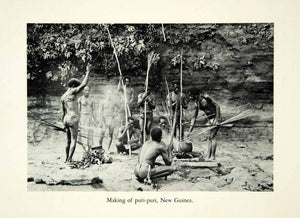 1937 Print Nude Puri Papua New Guinea Tribe Natives Oceania Pacific Asia XGWC1