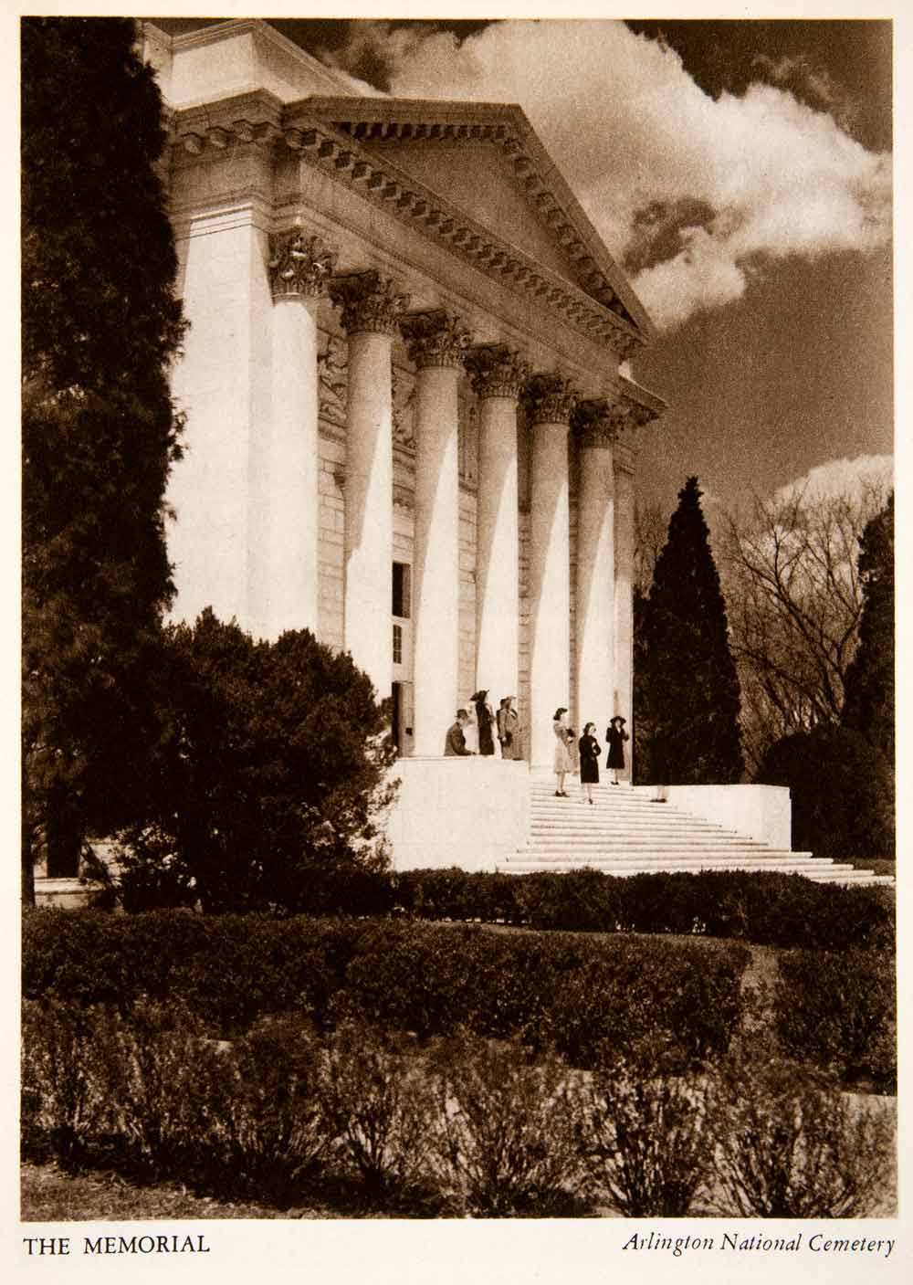 1947 Photogravure Memorial Arlington National Cemetery Amphitheater Tomb XGXB2