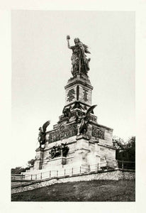 1899 Photogravure Germania National Monument Niederwald Germany Statue XGYA5