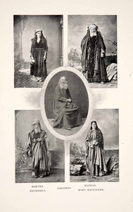 1901 Print Oberammergau Costume German Passion Mary Magdalene Nicodemus XGZA3