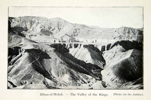 1923 Print Biban-el-Moluk Valley Kings Landscape Mountainous Archaeological XHC4