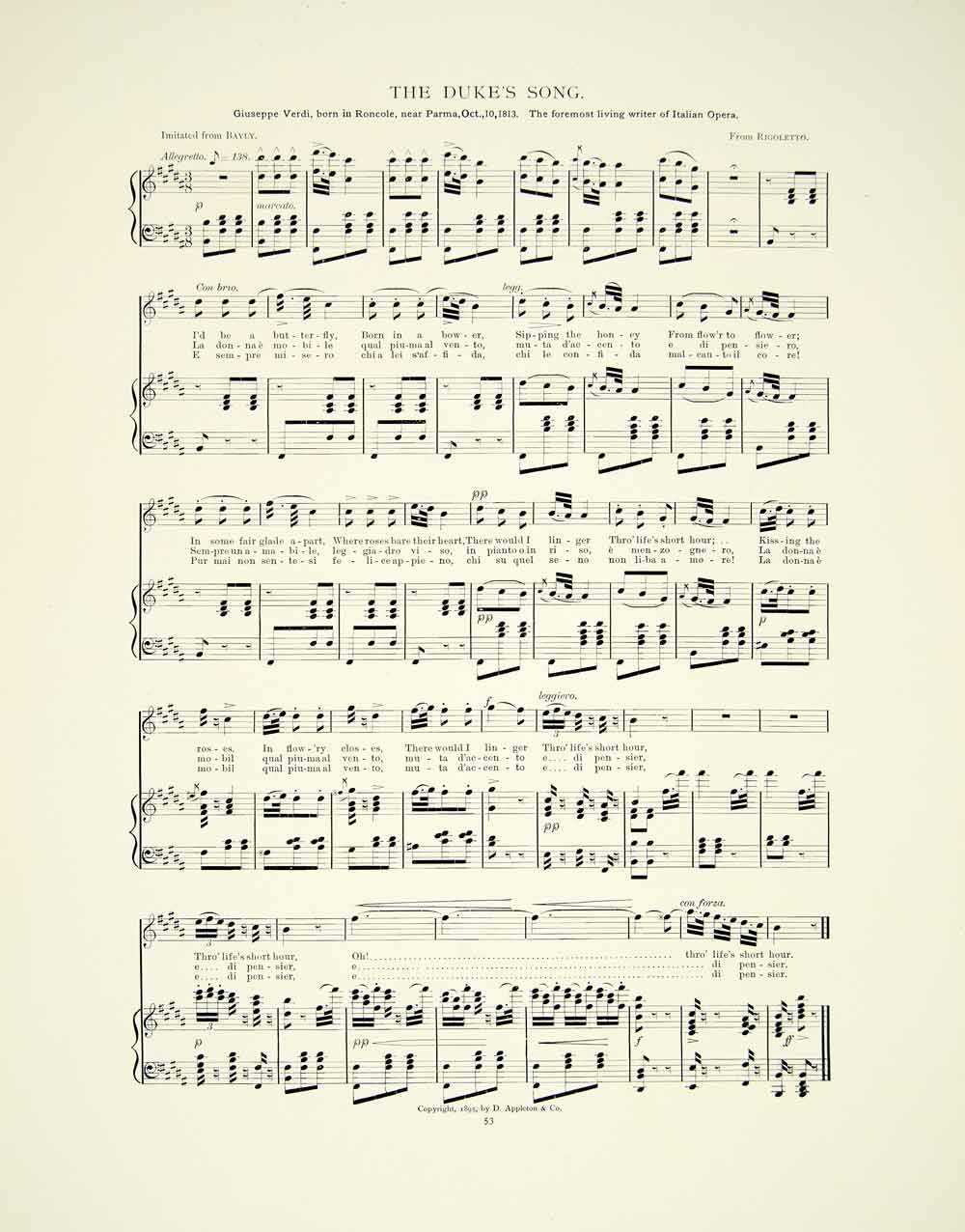 Italian Sheet Music