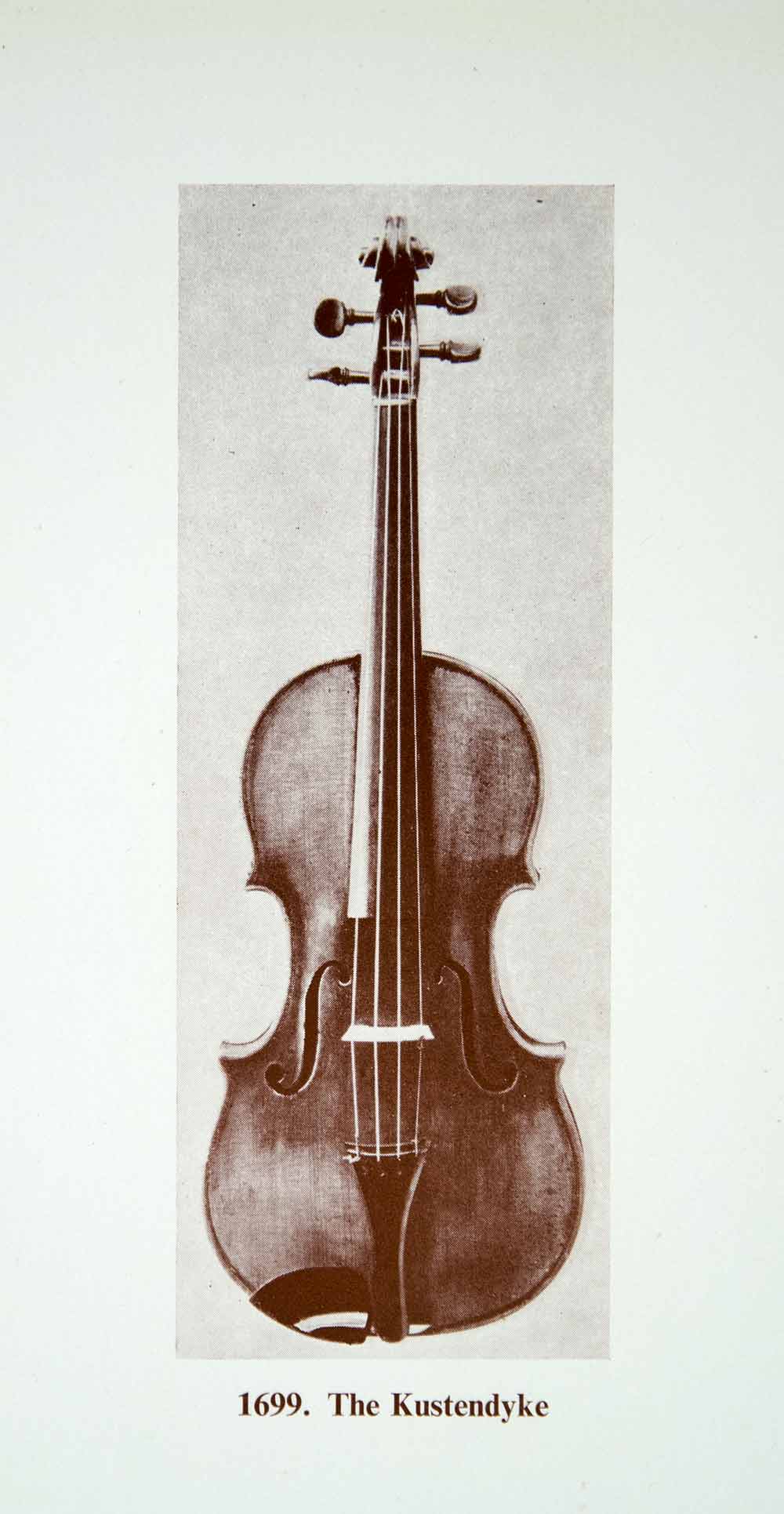 1961 Prints Antonio Stradivari Kustendyke Violin Musical String Instrument XMA4