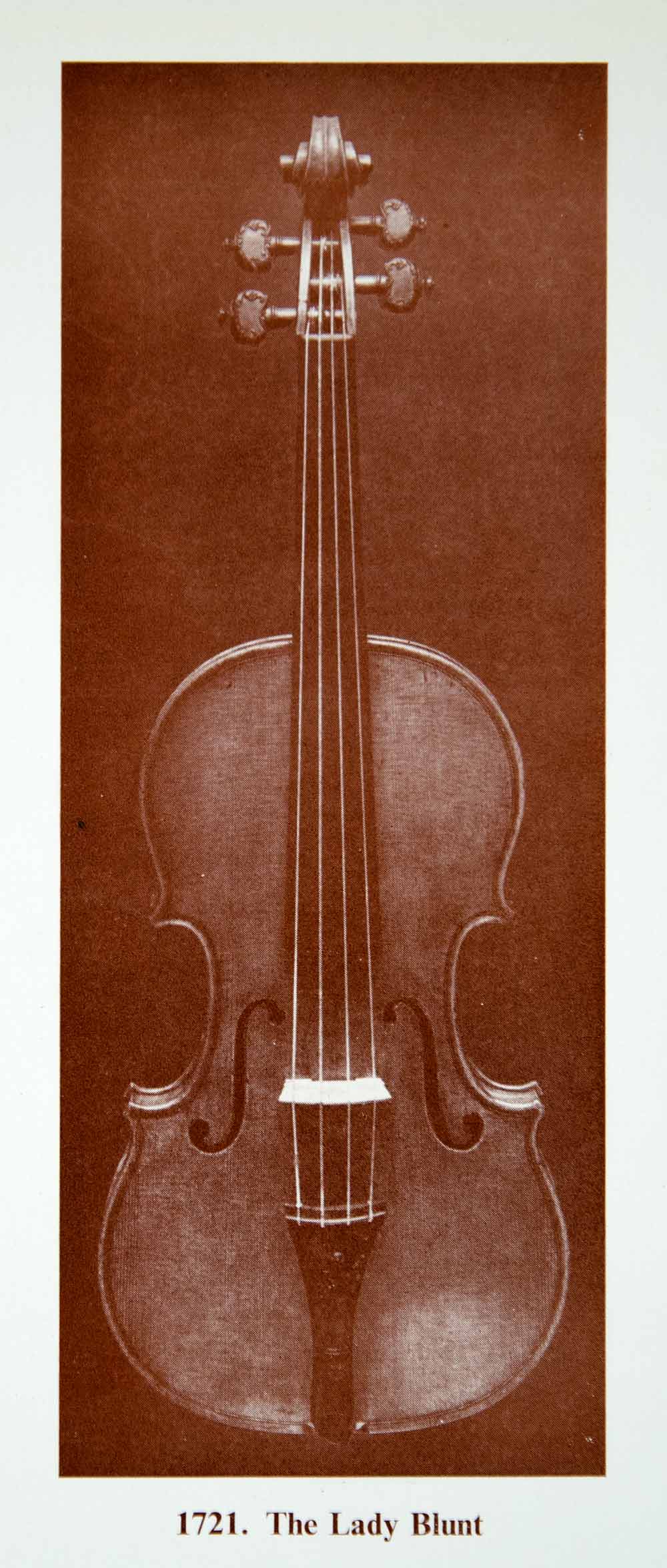 1961 Prints Antonio Stradivari Lady Anne Blunt Violin Musical String XMA4