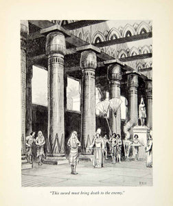 1938 Print Scene Theater Opera Egypt King Royalty Giuseppe Verdi Aida Barry XMD4