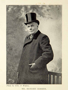 1914 Print Portrait Richard Barker D'Oyly Carte Opera Company Theater Actor XMD5