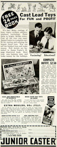 1934 Ad Junior Caster Lead Toys Mold Boy Rapaport Bros 709 W Ohio St YAB2