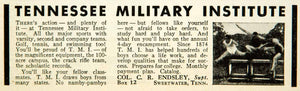 1935 Ad Tennessee Military Institute Sweetwater TN TMI Boy Prep School YAB2