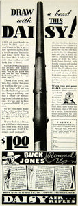 1935 Ad Daisy Air Rifle Draw Bead 101 Model Single Shot 108 Union St YAB2