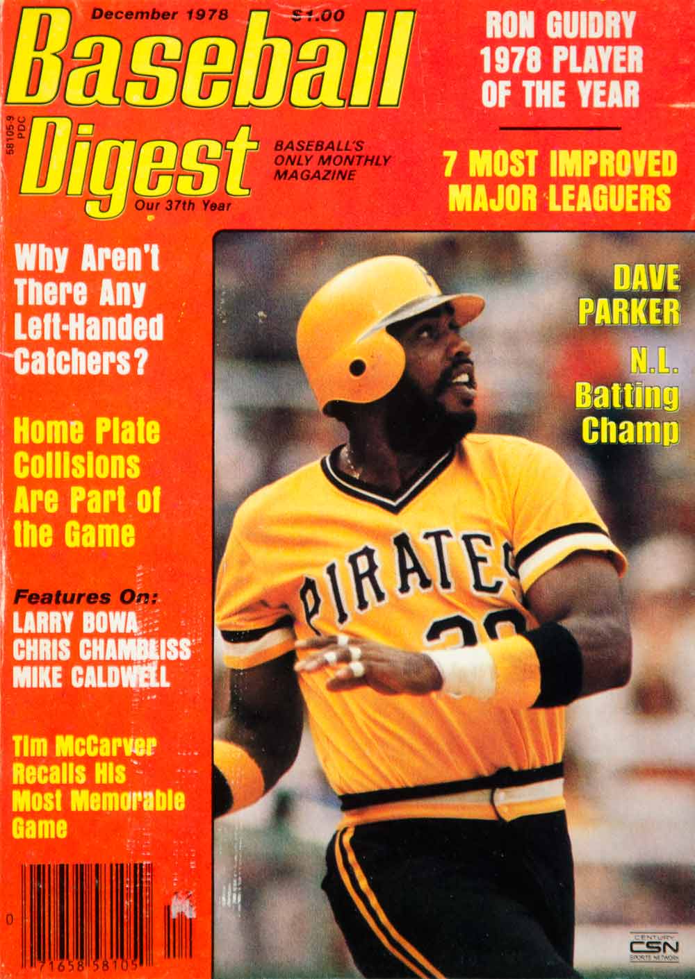 Pittsburgh Pirates Dave Parker MLB BASEBALL 1977 Sports Illustrated  Magazine!