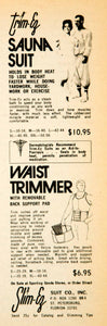 1975 Ad Slim Ez Sauna Suit Waist Trimmer Fitness Weight Loss St Petersburg YBD1