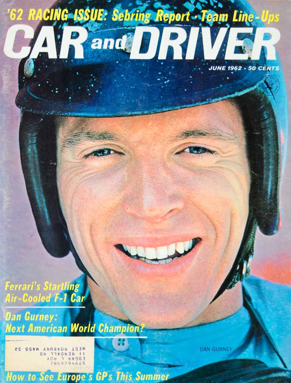 1962 Cover Car Driver Race Dan Gurney Formula One Grand Prix World YCD1