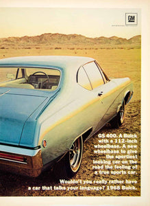 1967 Ads 1968 Buick GS 400 2 Door GM Sports Car 3 Speed 400 V8 Engine YCD5