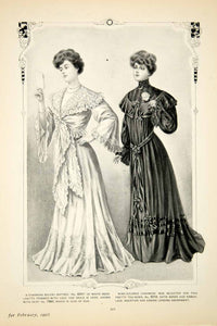 1905 Print Delineator Edwardian Women Art Clothing Fashion Bolero Matinee YDL2