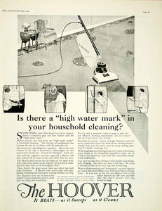 1924 Ad Hoover Vacuum Cleaner Household Cleaning Art Deco Appliances YDM1