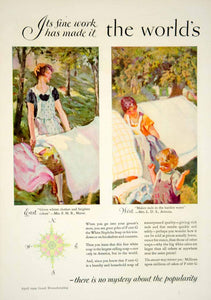 1929 Ad P&G White Naphtha Laundry Soap Health Beauty Art Nouveau Housewife YGH1