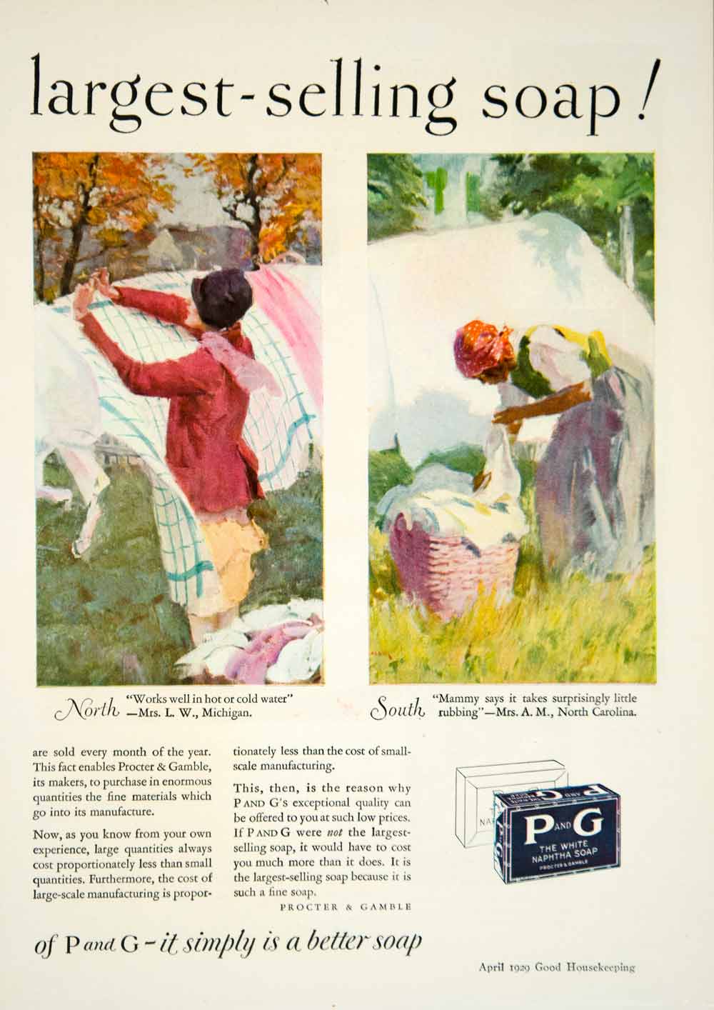 1923 Ad Procter & Gamble Ivory Soap Flakes Laundry Detergent Household –  Period Paper Historic Art LLC