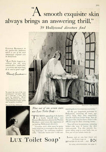 1929 Ad Lux Toilet Soap Eleanor Boardman Hollywood Actress Cleaning Sink YGH2