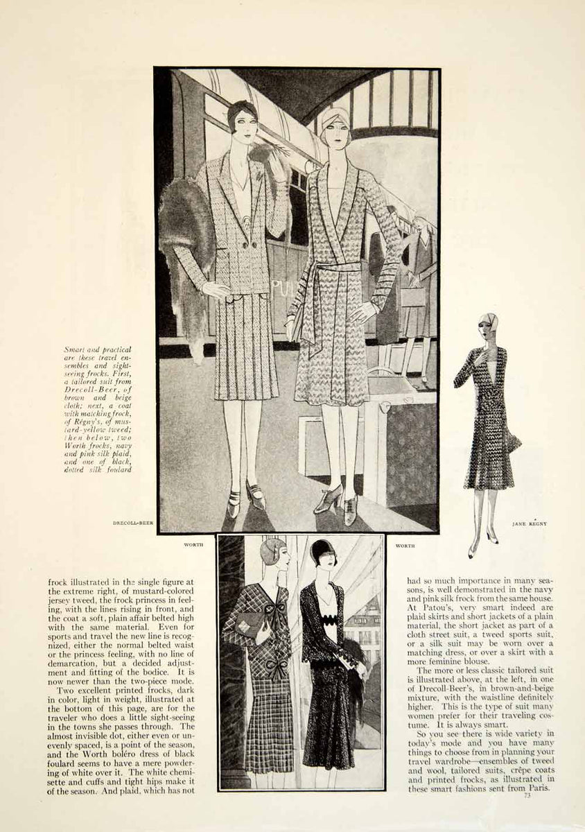 1929 Article Good Housekeeping Roaring Twenties Art Deco Fashion Hat P 